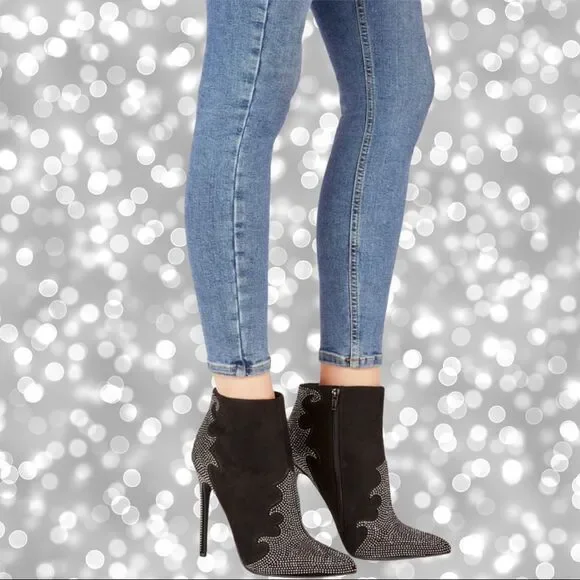 Just Fab beautiful  black 5” stilettos Nwot - Picture 3 of 13